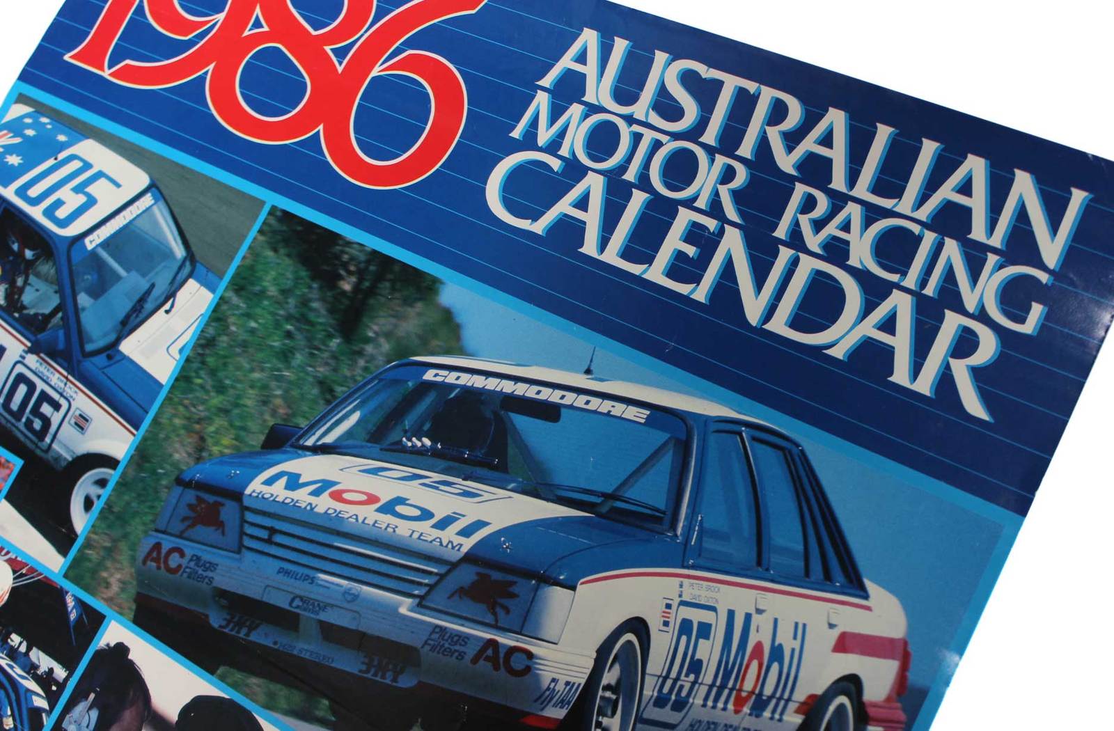 1986 Australian Motor Racing Calendar Poster
