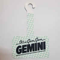 New Holden "It's a Gem, Gem, Gemini Dealer Showroom Mirror Hanger