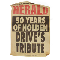 50 Years of Holden, News Letter Cover Page