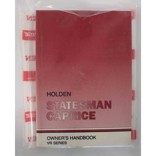 Holden VR Caprice / Statesman Owners Handbook