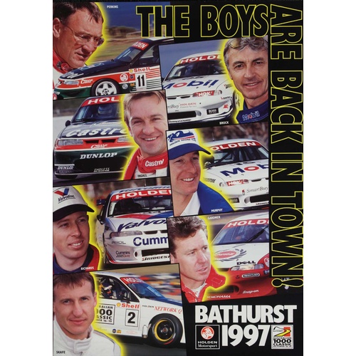 1997 Bathurst Holden Drivers Poster