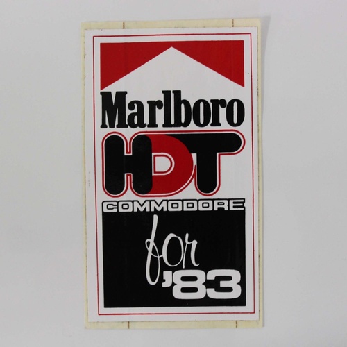 Original 1983 HDT Marlboro Holden Commodore Sticker