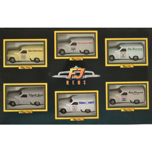 New Top Gear 1:64 FJ News Paper Delivery Vans Complete Set 