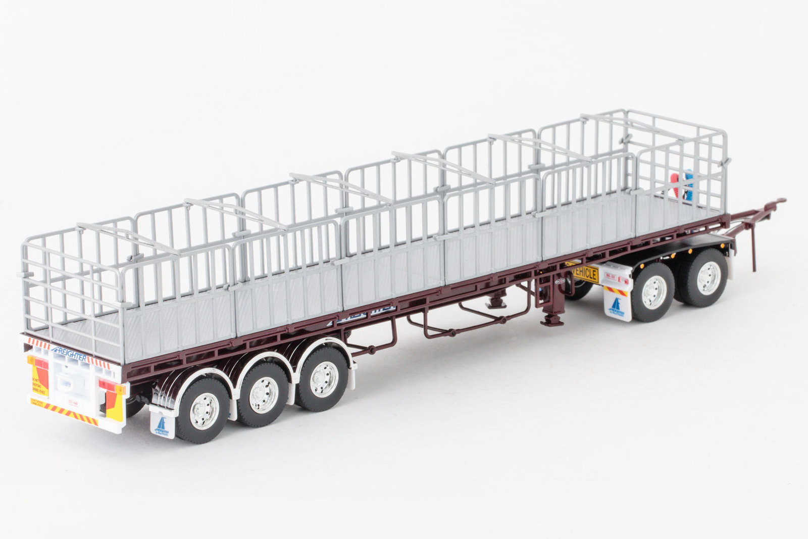 Road Train Set 1:50 Freighter Road Train Set - Burgundy New Drake Maxitrans Freighter ...