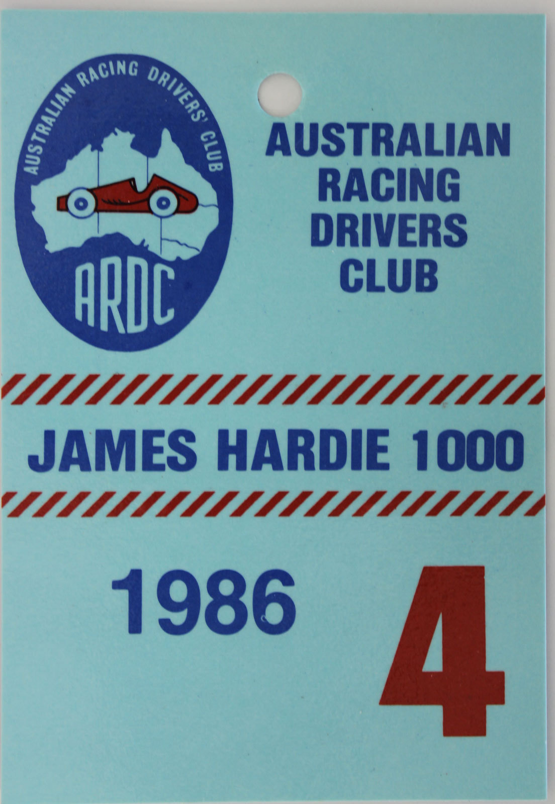 James Hardie 1000 Officials Pass 1986