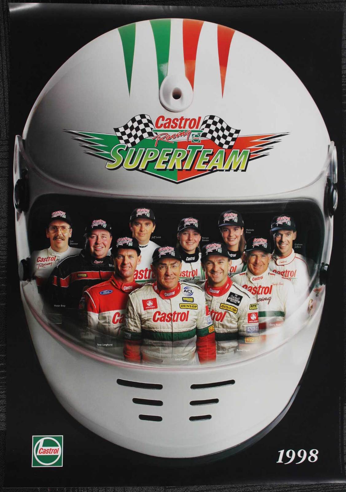 Castrol Racing Super Team Poster 97 Larry Perkins Russell Ingall Tony Longhurst