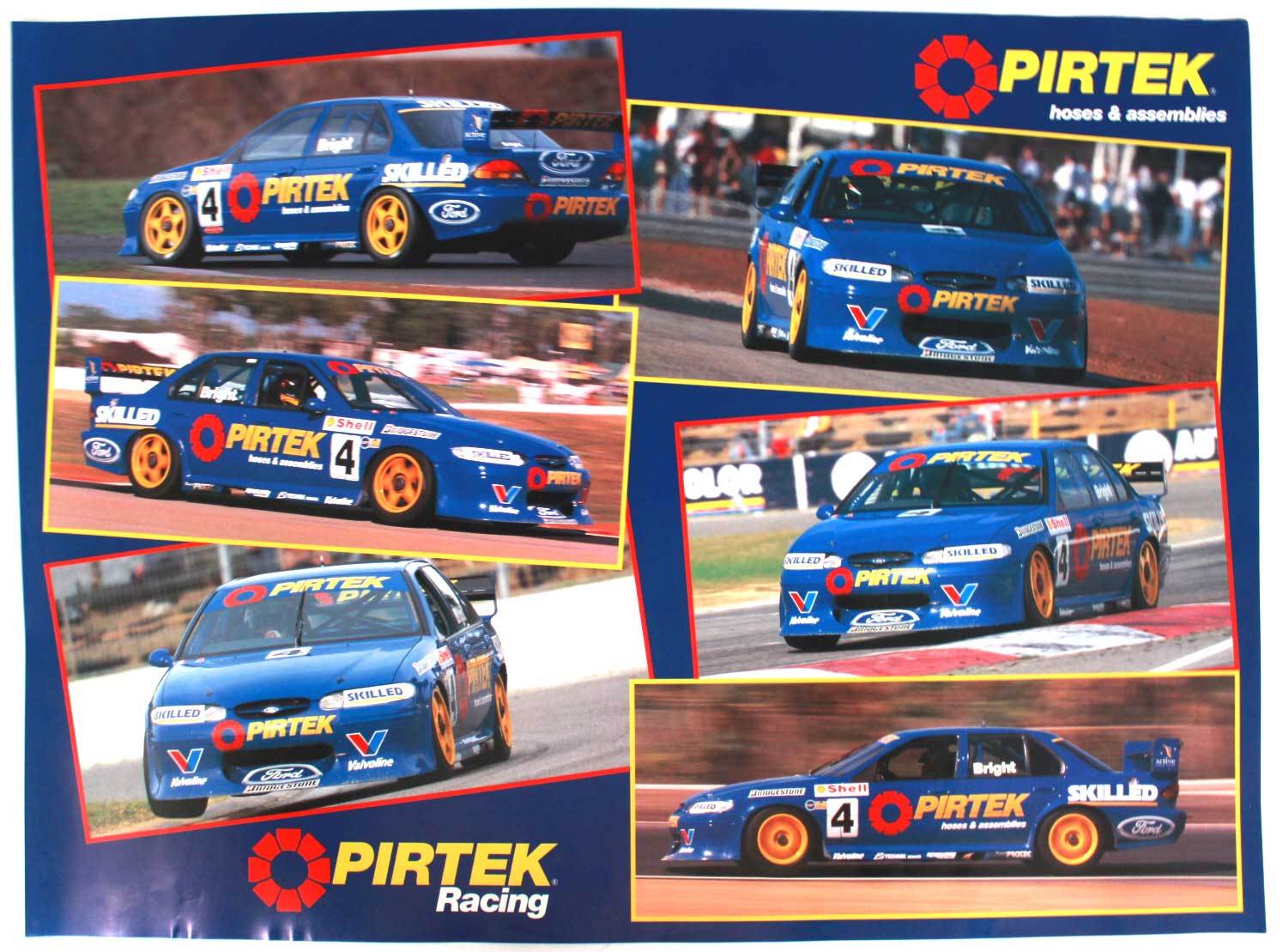 Pirtek Racing Falcon Pirtek Jason Bright Poster - Pirtek Racing