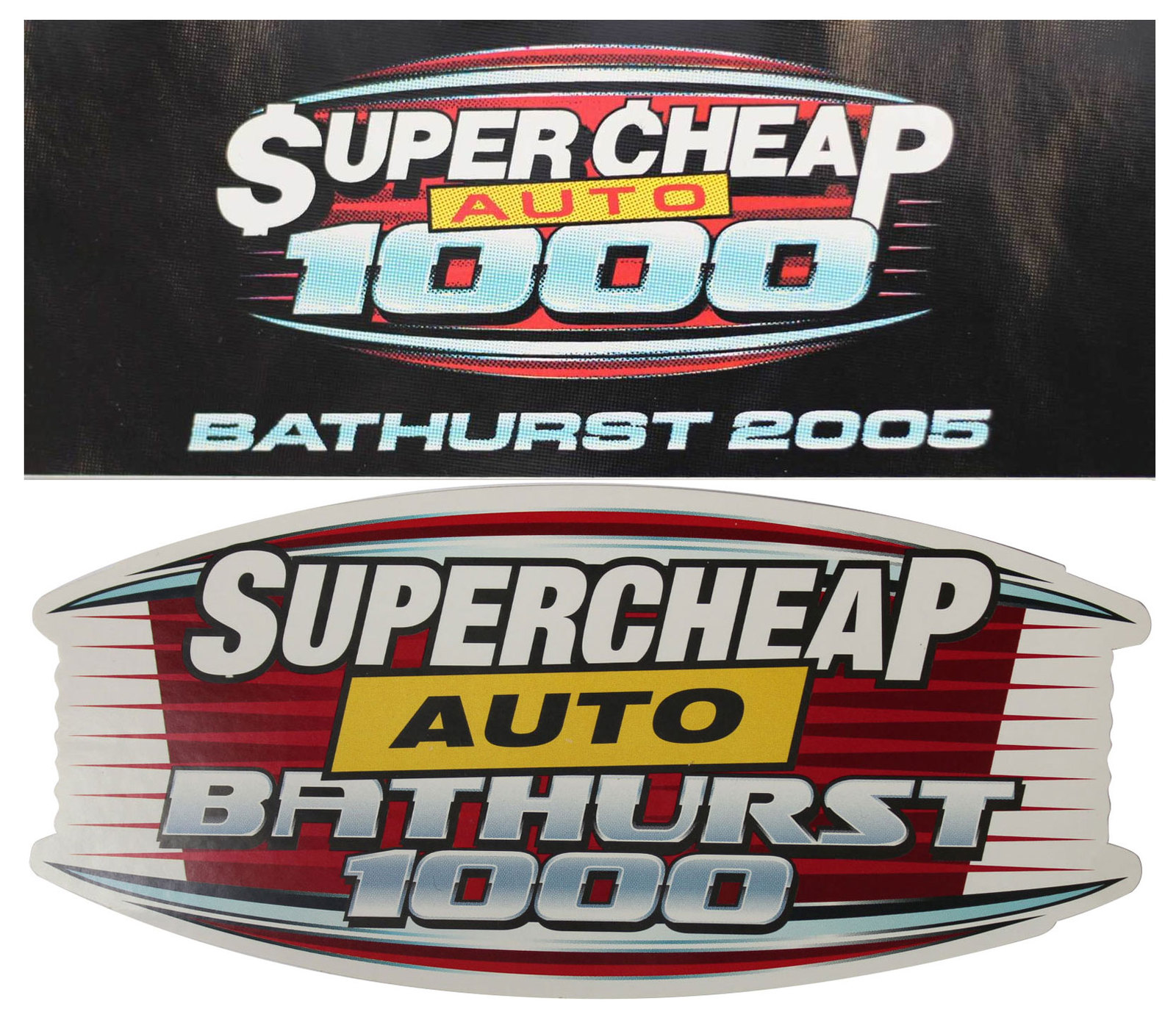 Pair Of Supercheap Auto Bathurst 1000 Stickers