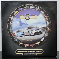 New HSV 20th Celebration Plate 1987-2007 Performance Road Vehicles 