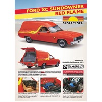 New 1:18 Ford XC Sundowner Panel van Red Flame 