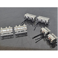 New 1:50 Drake Kenworth 509 Chrome Round Tanks Full Set 