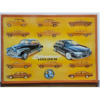 Medium HOLDEN 50TH Anniversary Tin Sign 1948 to 1998 