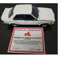  New 1:18 Holden 1974 LH L34 SL/R 5000 Torana Glacier White 