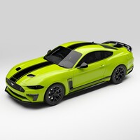 1:18 Ford Mustang R-Spec Grabber Lime Certificate Signed By Rob Herrod 