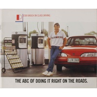 Peter Brock HDT On Class Driving Booklet ABC Doing It Right ON The Roads 