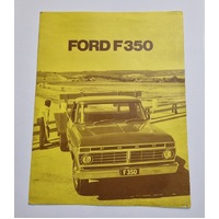 Original 1974 Ford F350 Truck Sales A4 Brochure Australian Version 302 V8 250