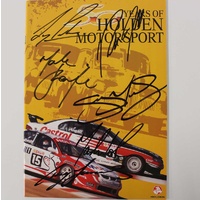 Signed 50 Years of Holden Motorsport Booklet