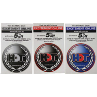 HDT Coupon Code Stickers