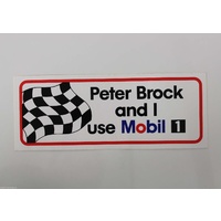 Peter Brock And I Use Mobil 1 Sticker