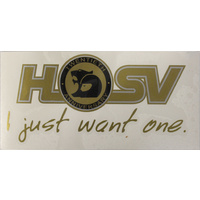 N.O.S Original GOLD HSV 20th Anniversary Sticker I Just Want One 
