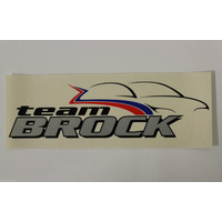 Peter Brock White Team Brock Sticker