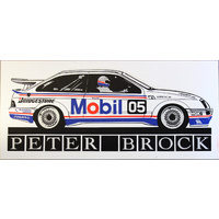 Brock 05 Mobil 1 Racing Memorabilia Sticker