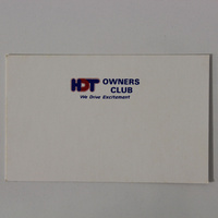 HDT Owners Club Business Card