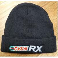 New Castrol RX Black Beanie 100 % Acrylic 
