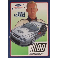 Rodney Forbes 00 Motorsport Driver Info Card