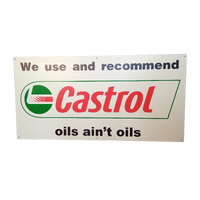 Castrol We Use And Recommend Castrol Oils Ain't Oils Distributor Sign 900x 450mm
