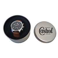 New Castrol Motor Oil Mens Europa Wrist Watch In Metal Gift Box Genuine