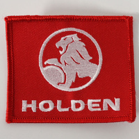 Original Vintage Red Holden Logo Embroidered Cloth Patch Square  
