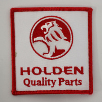 White Holden Logo Cloth Patch