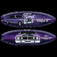 Pre Order Licensed Ford Falcon XY GTHO Wild Violet Fibreglass Surfboard Full Size
