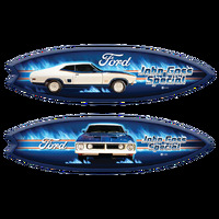 Pre Order Licensed Ford Falcon XB John Goss Special Apollo Blue Fibreglass Surfboard Full Size