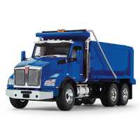 1:50 First Gear Surf Blue Kenworth T880 Dump Truck Tipper