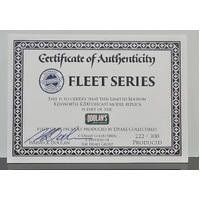 New 1:50 Drake Kenworth K200 Fat Cab Doolan's Heavy Haulage Certificate #222