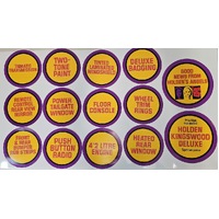New Original GMH 1970's HOLDEN Dealership 14 Hard Card Discs HQ HJ HX HZ GTS