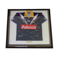 Signed Framed NRL Melbourne Storm 2001 Guernsey