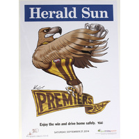 Hawthorn Hawks AFL 2014 Premiers Poster