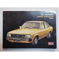 NOS Holden TE Gemini Sedan Owners Handbook Genuine 92012150 Oct 1979 SL/X