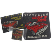 Victorian Show n Shine Caulfield 1991 Cloth Patch, Badge  & Pin