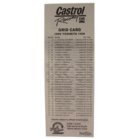 Castrol Racing Grid Card - 1995 Tooheys 1000