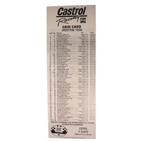 Castrol Racing Grid Card - 2000 FAI 1000