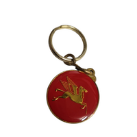 Gold Mobil Pegasus Keyring