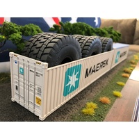 Open Top Container - MAERSK With Tyres 1:50 