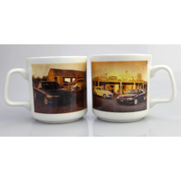 Pair of Holden FX & VT Commdore Mugs