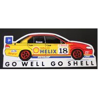 John Bowe Shell FAI #18 Ford Falcon EL go well go shell sticker