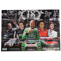Paul Dumbrell 18 Years of Racing Signed Poster