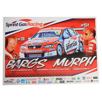Sprint Gas Racing Bargwanna Murphy Signed Poster